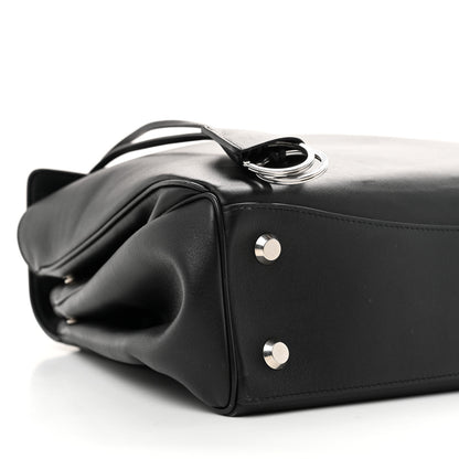 Balenciaga Natural Smooth Calfskin Medium Rodeo Top Handle Handbag Black Black 9 of 9