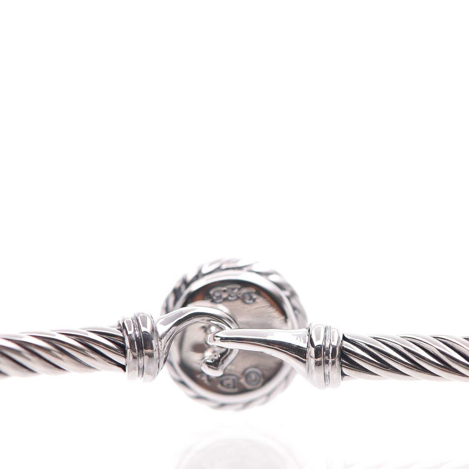 David Yurman Sterling Silver Pearl 3mm Chatelaine Bracelet 4 of 6