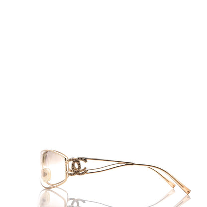 Chanel Crystal CC Logo Sunglasses 4073-B Gold 3 of 6