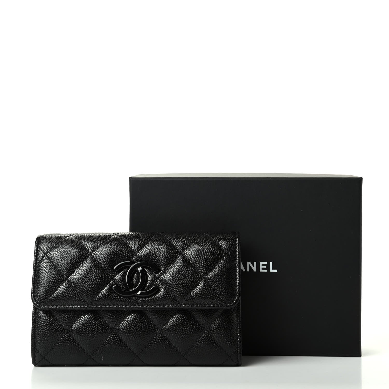 Chanel Caviar Quilted My Everything Flap Wallet Black 8 of 8