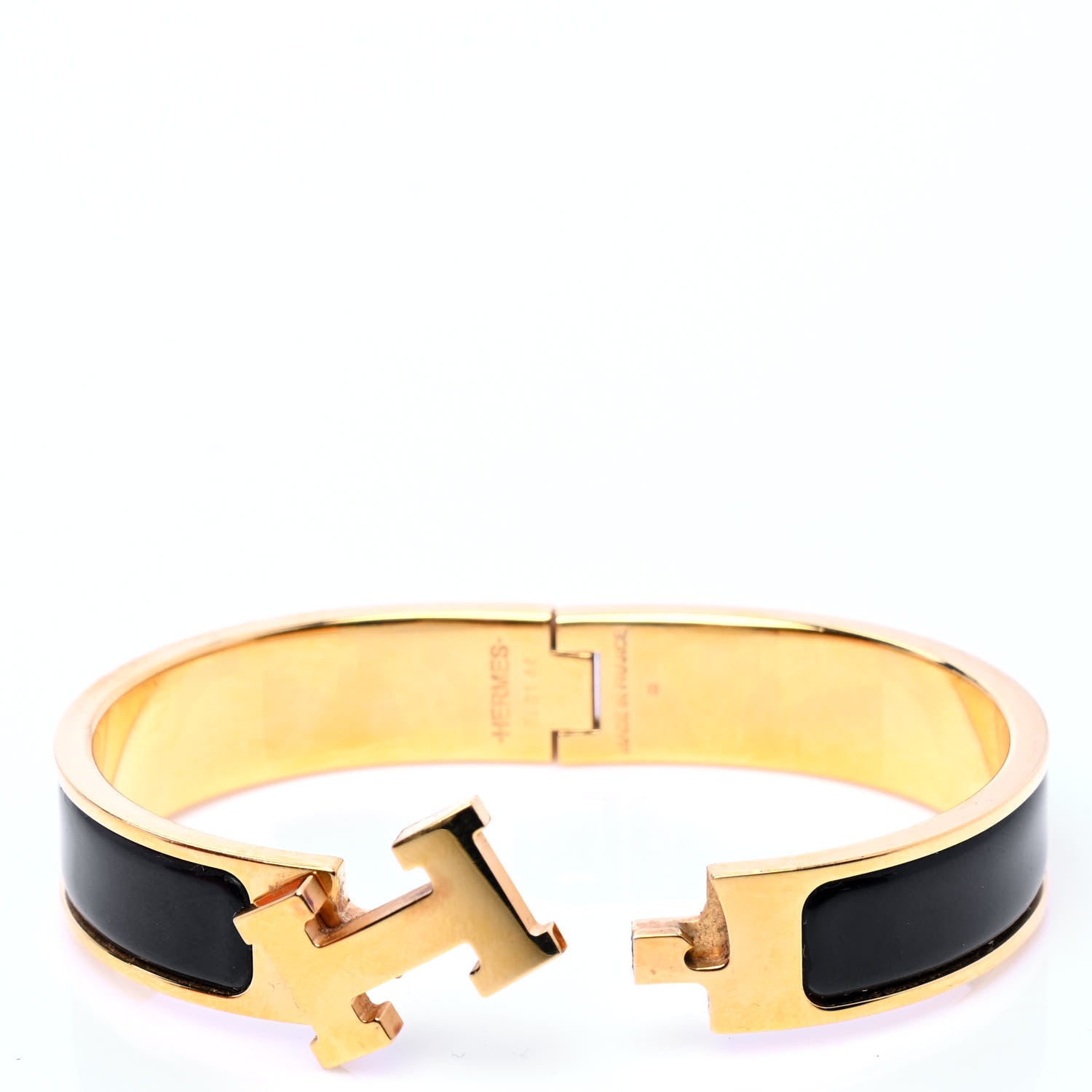Hermes Enamel Narrow Clic Clac H Bracelet PM Black 4 of 6