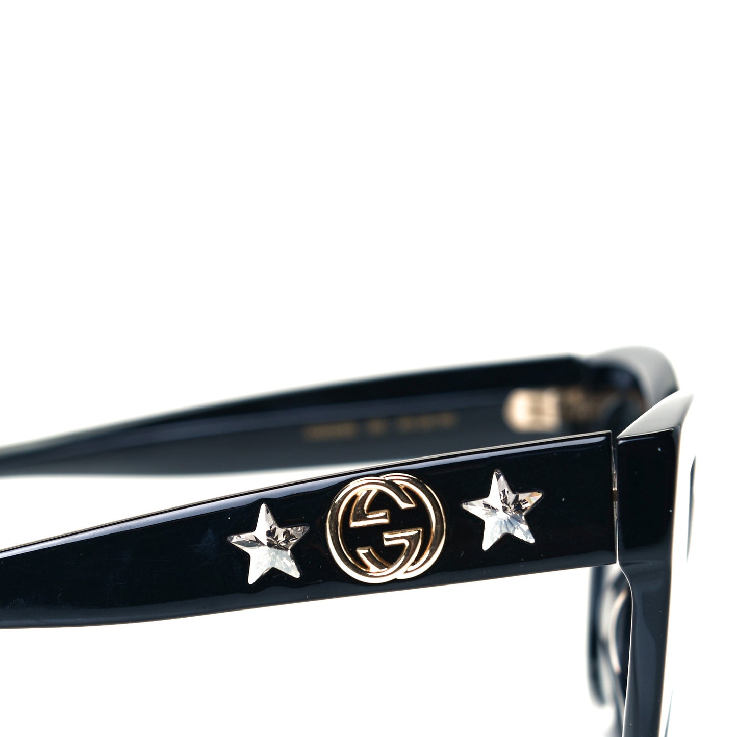 Round Frame Star Sunglasses GG0208S Black