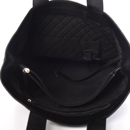 Chanel Goatskin Perforated Large CC Tote Black 7 of 10