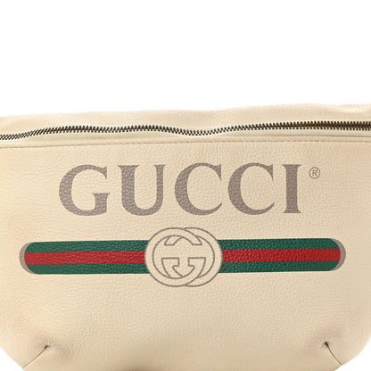 Gucci Grained Calfskin Logo Belt Bag White 8 of 11