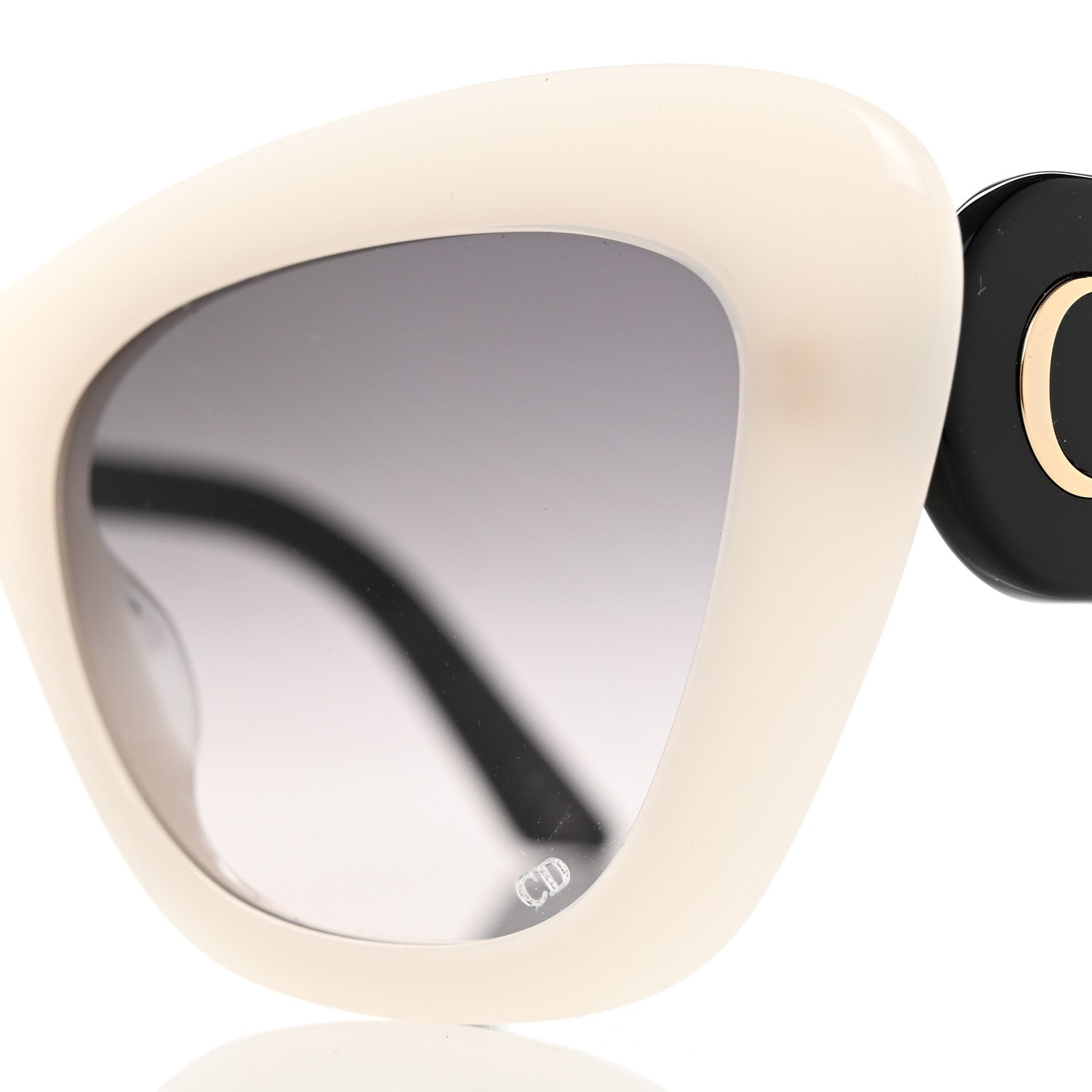 Christian Dior Acetate Diorbobby B1U Sunglasses White Black 8 of 9