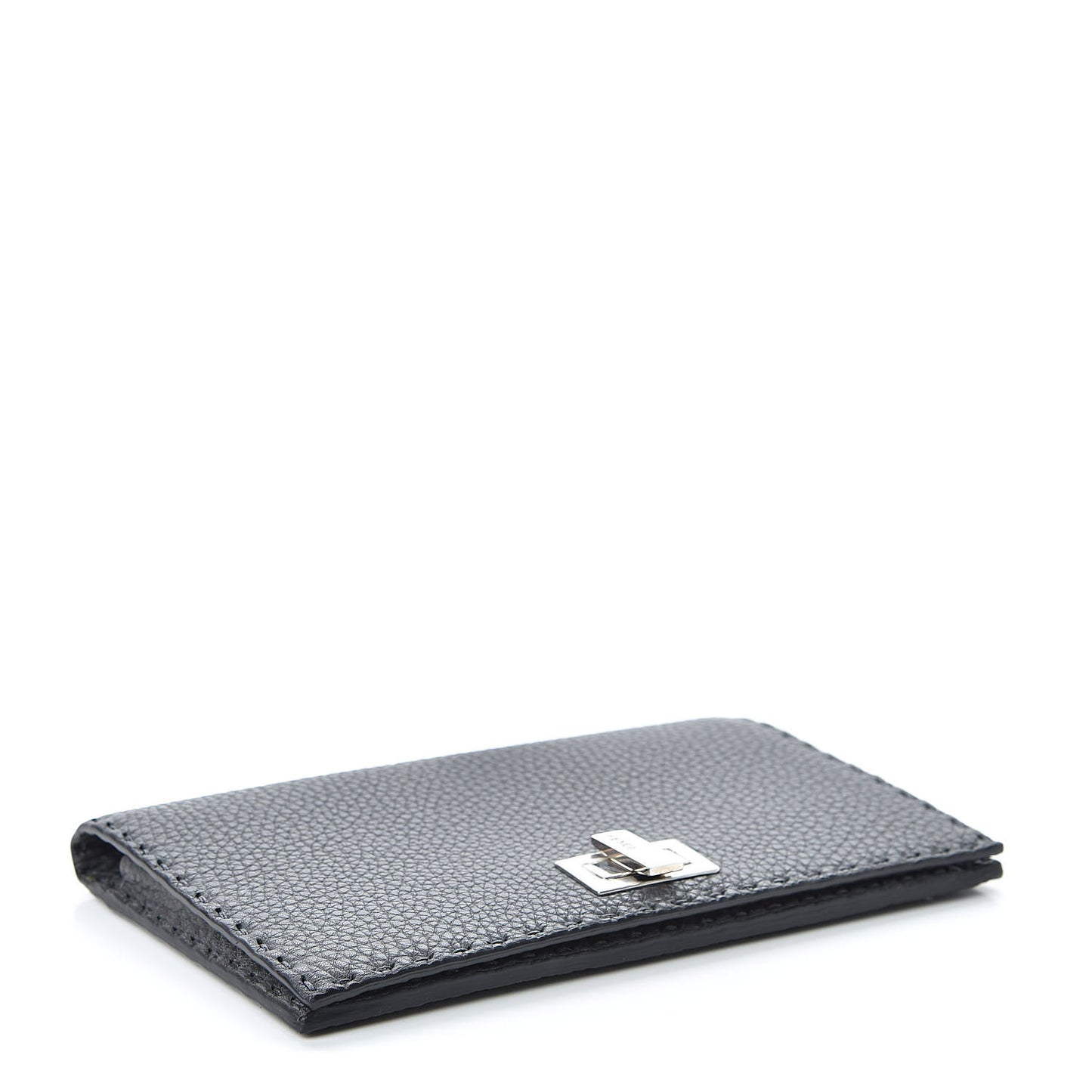 Cuoio Romano Selleria Mini Peekaboo Clutch Wallet Asfalto