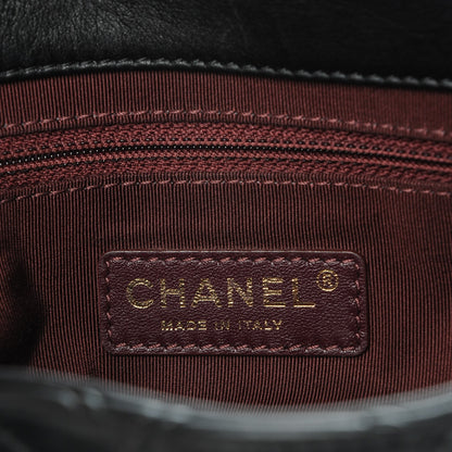 Chanel Calfskin Diamond Debossed Medium Cosmos Flap Black 6 of 7