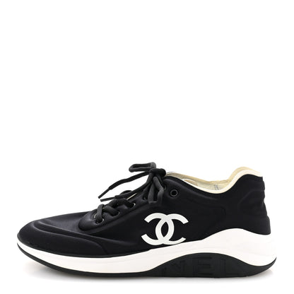 Chanel Mesh Lycra Thermoplastic Mens Sneakers 44 Black 1 of 8