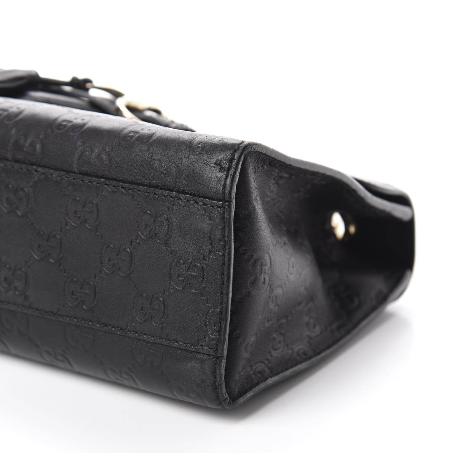 Gucci Guccissima Medium Emily Chain Shoulder Bag Black 7 of 12