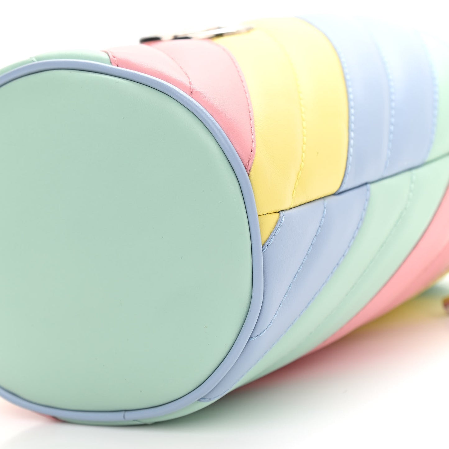 Calfskin Matelasse Diagonal Mini GG Marmont 2.0 Bucket Bag Pastel Multicolor