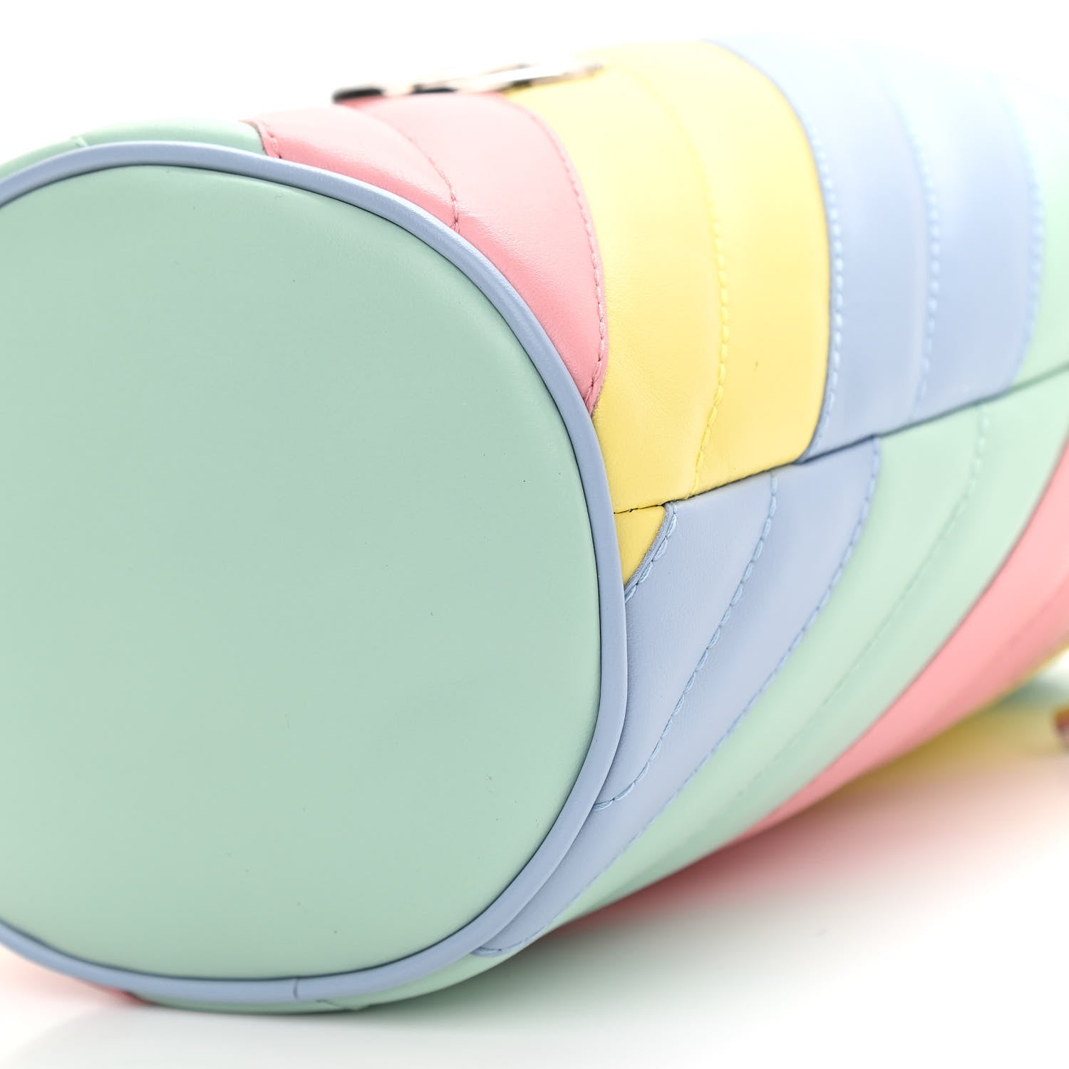 Gucci Calfskin Matelasse Diagonal Mini GG Marmont 2.0 Bucket Bag Pastel Multicolor 10 of 11