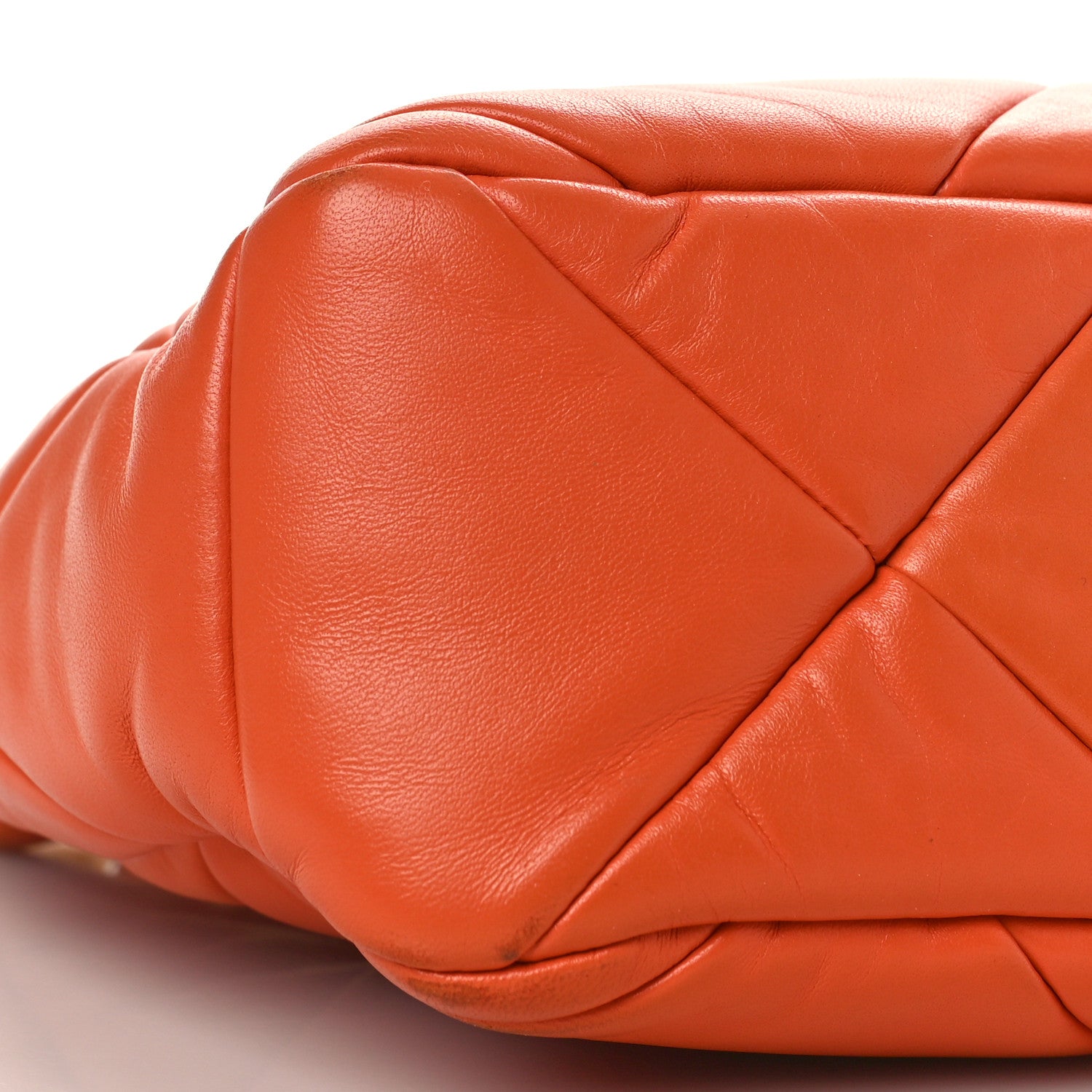 Prada Nappa Triangle Quilted Patchwork System Bag Arancio 7 of 10