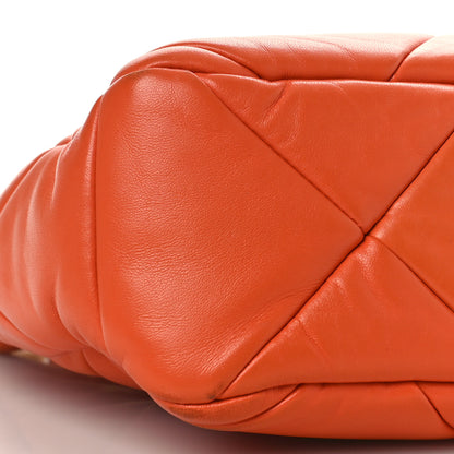 Prada Nappa Triangle Quilted Patchwork System Bag Arancio 7 of 10