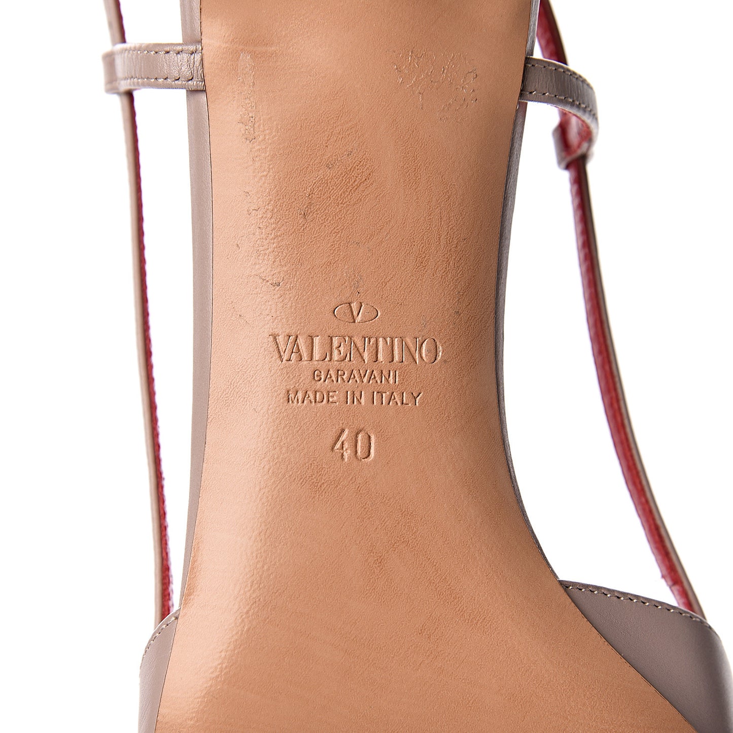 Calfskin Vlogo Slingback 40mm Pumps 40 Poudre