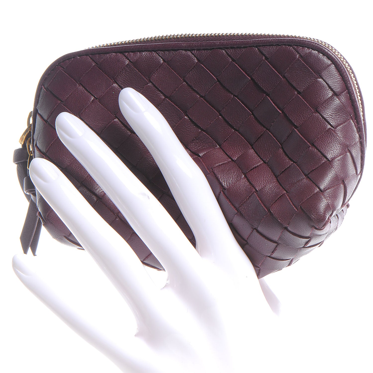 Bottega Veneta Nappa Intrecciato Cosmetic Case Opera 2 of 8