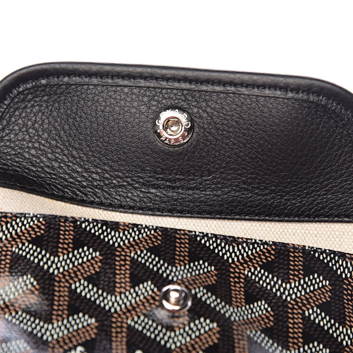 Goyardine Reversible Mini Anjou Black