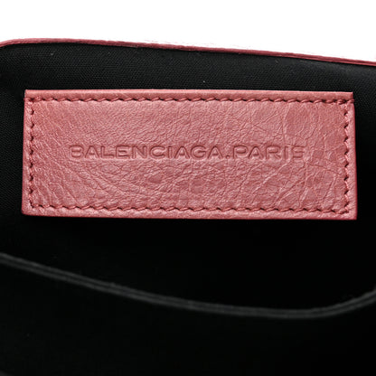 Balenciaga Agneau Giant 12 Rose Gold Hardware Envelope Clutch Rose Bruyere 6 of 6
