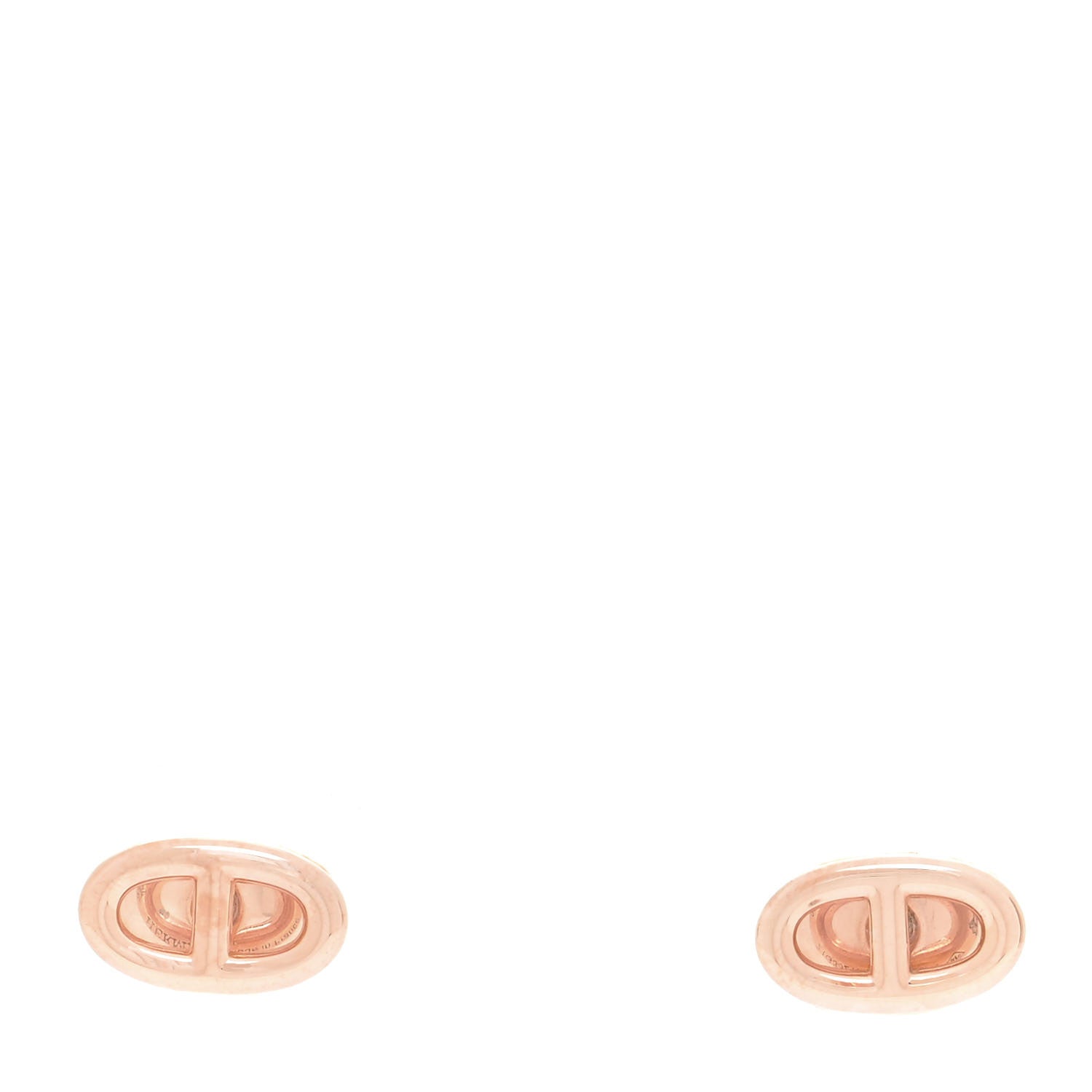 Hermes 18K Rose Gold TPM Farandole Stud Earrings 1 of 6