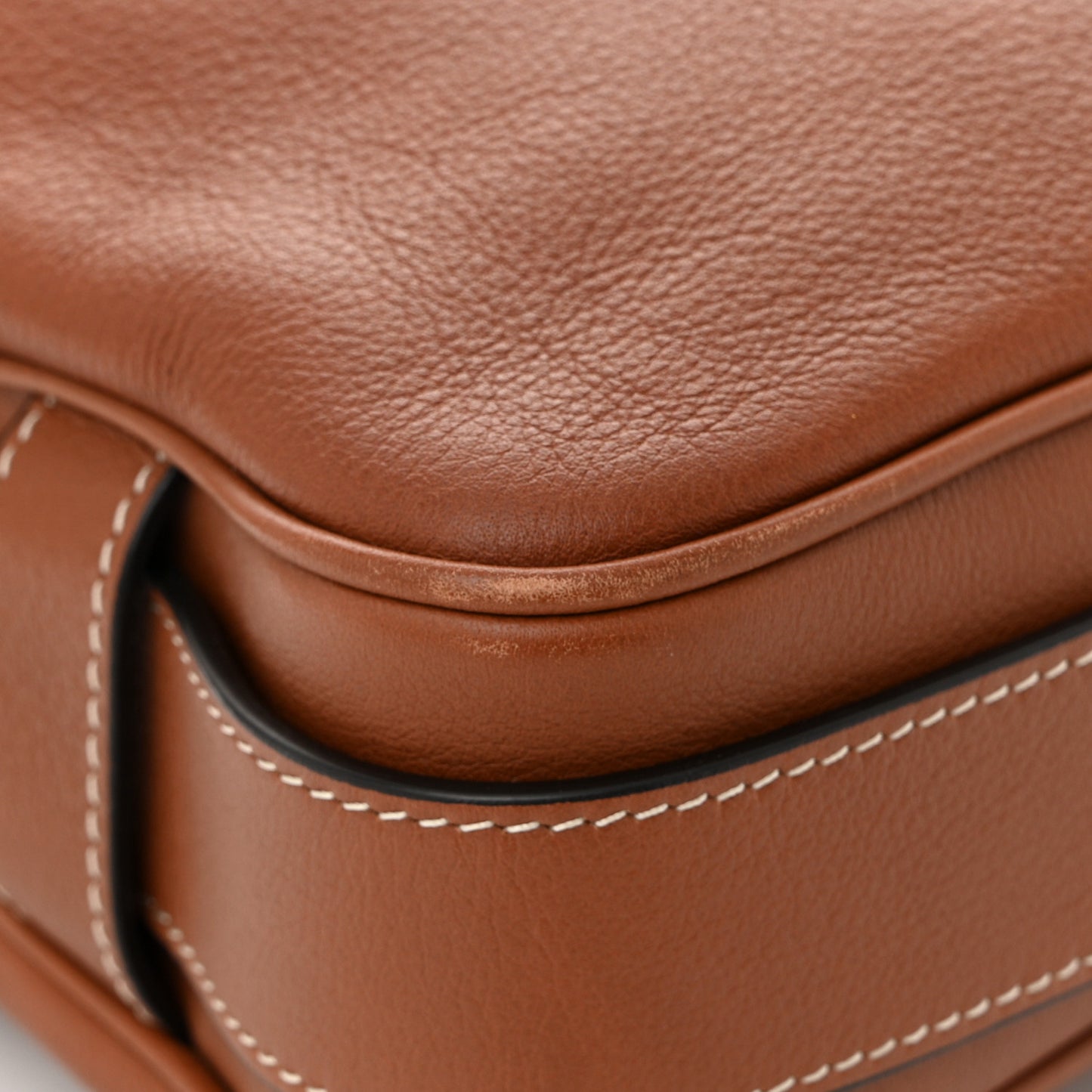 Supple Calfskin Medium Romy Shoulder Bag Tan