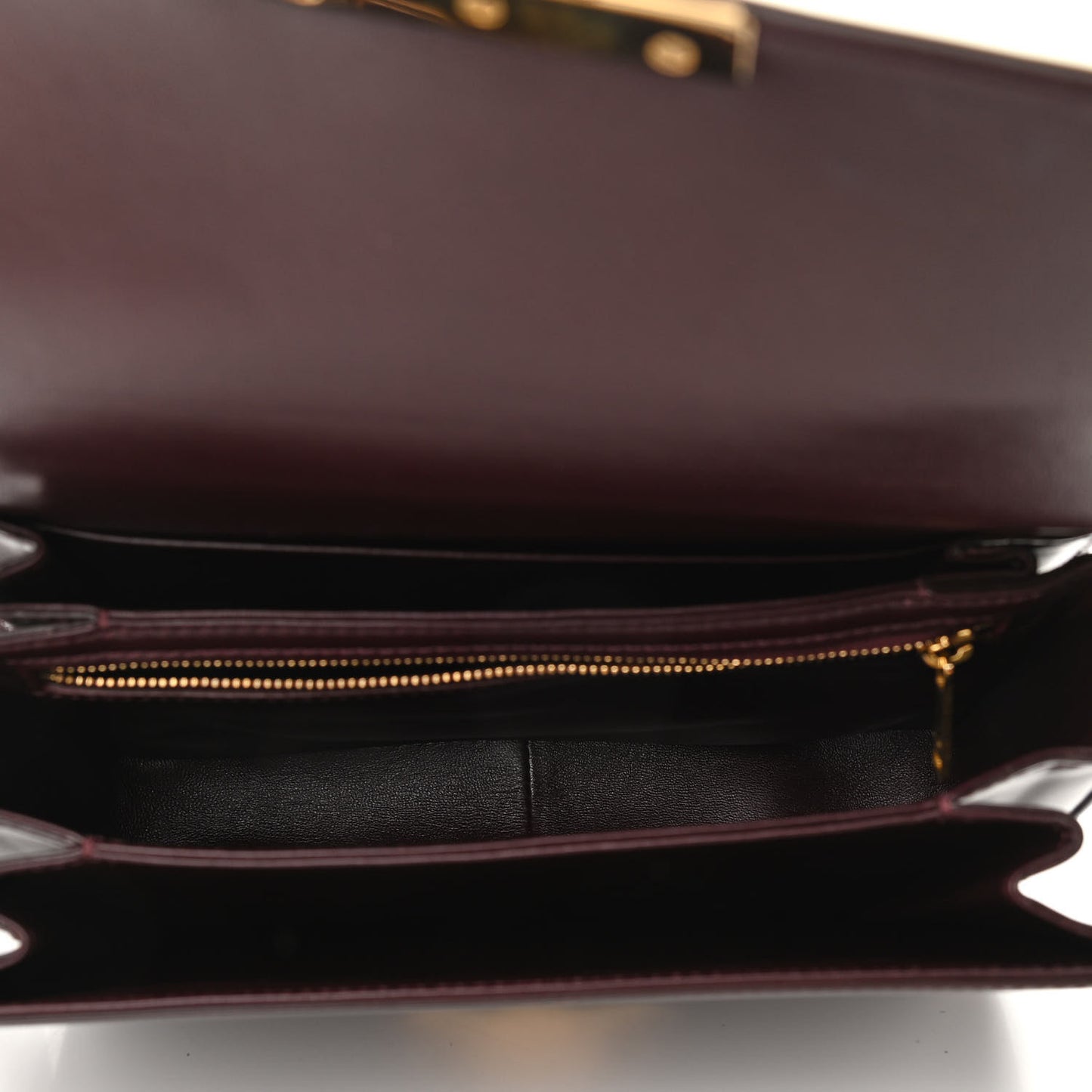 Shiny Calfskin Medium Triomphe Burgundy