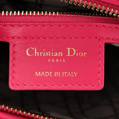 Christian Dior Lambskin Cannage Large Lady Dior Fuchsia 6 of 10