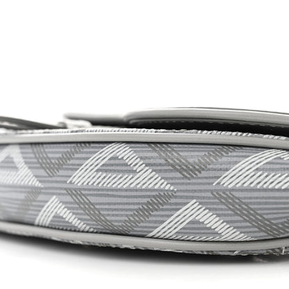 Christian Dior CHRISTIAN DIOR Coated Canvas CD Diamond Mens Mini Saddle Bag Grey 10 of 14