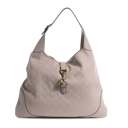 Gucci Guccissima Jackie O Bouvier Hobo Ivory 1 of 7