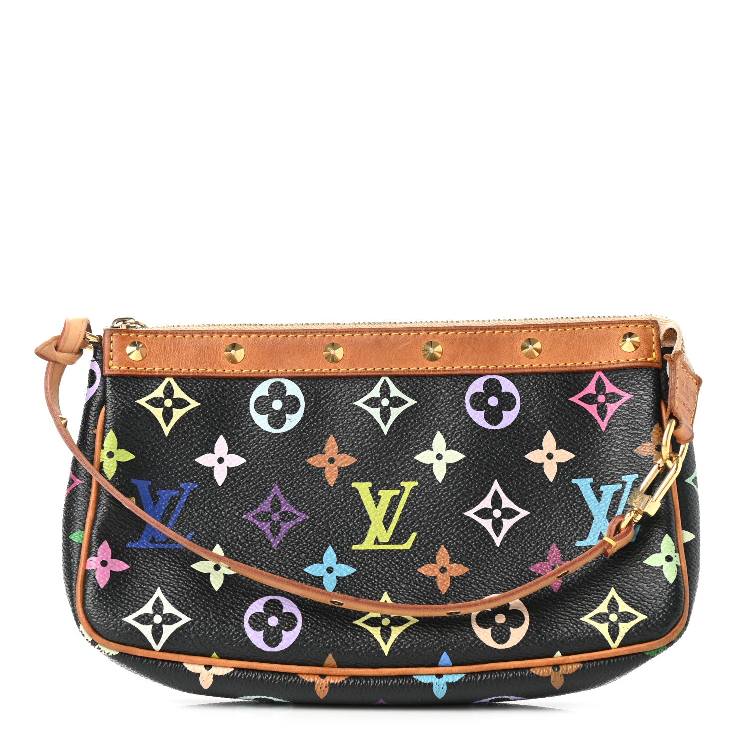 Louis Vuitton Monogram Multicolor Pochette Accessories Black 1 of 6