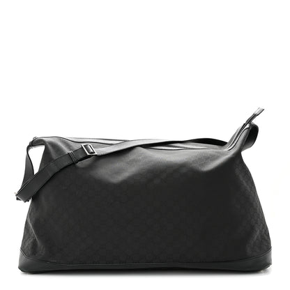 Gucci Nylon Monogram Travel Hobo Black 1 of 15