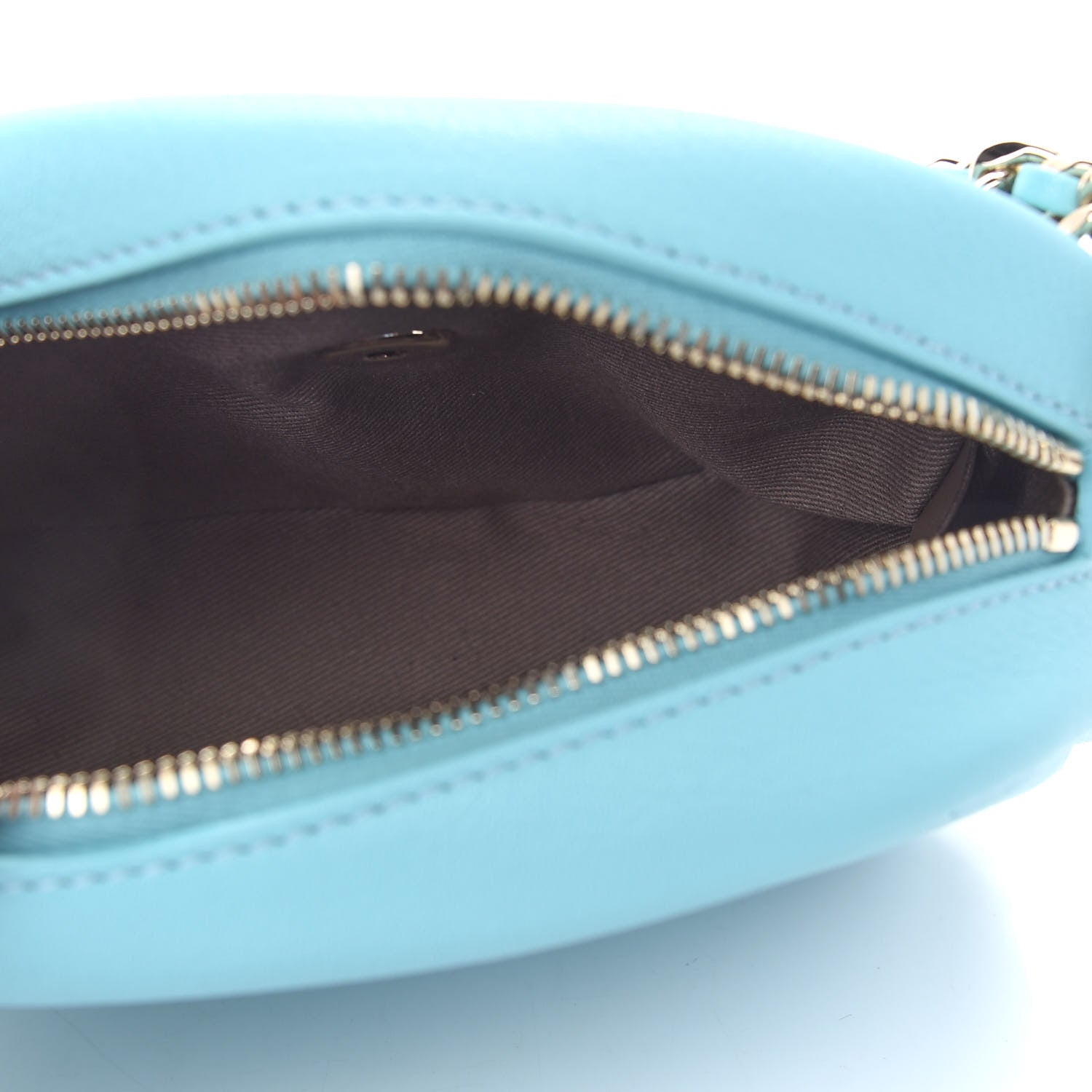 Chanel Goatskin Quilted Small Casual Trip Camera Case Light Blue 5 of 9