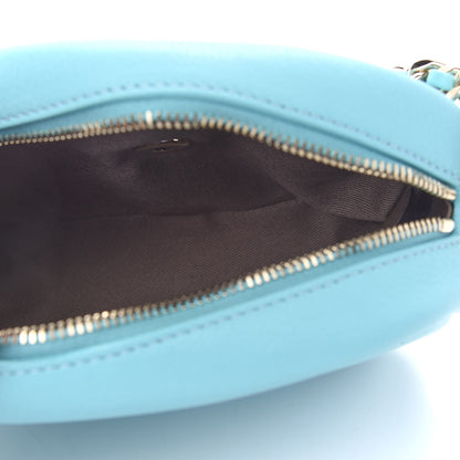 Chanel Goatskin Quilted Small Casual Trip Camera Case Light Blue 5 of 9