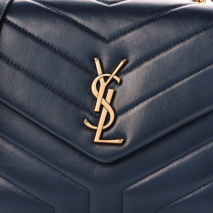 Saint Laurent Calfskin Y Calfskin Monogram Small Loulou Chain Satchel Denim Brut 14 of 14