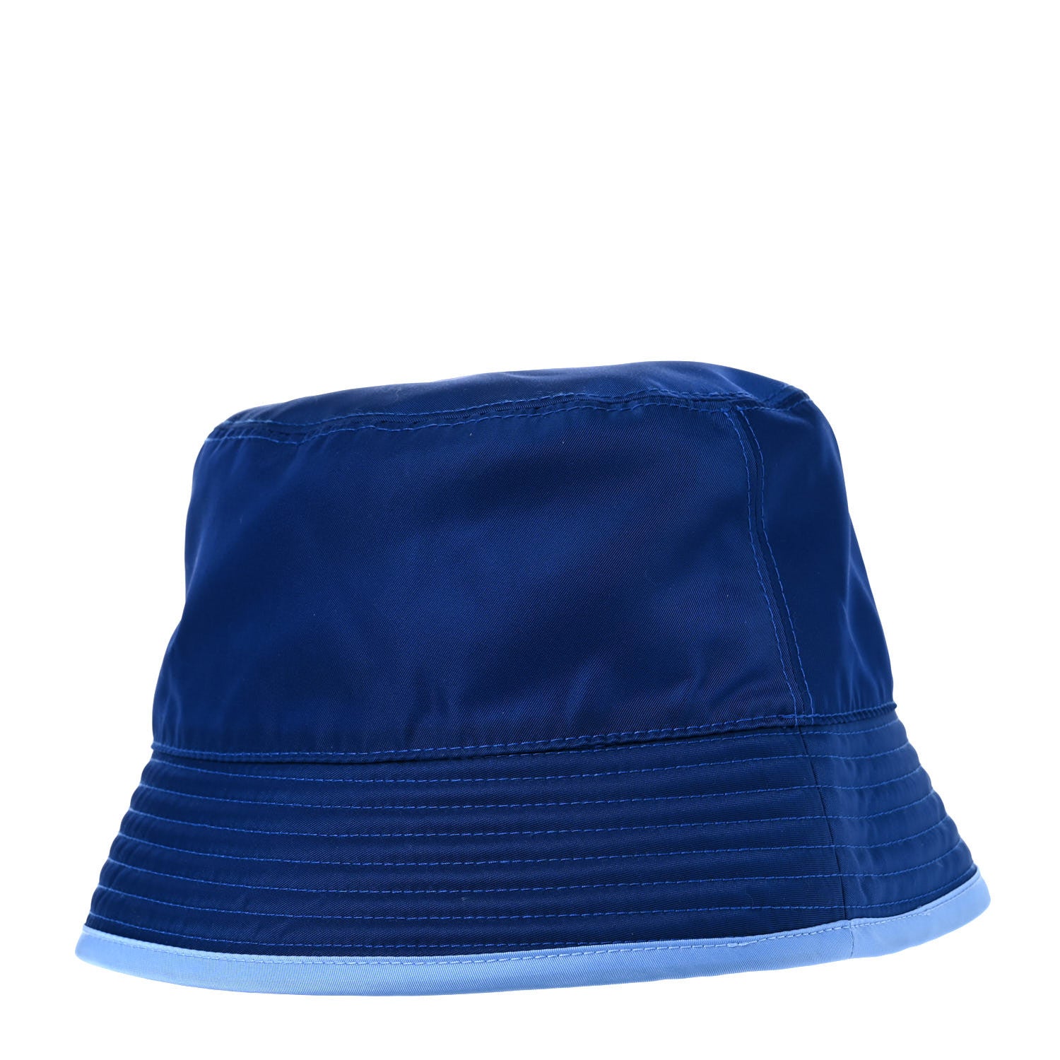 Prada Nylon Reversible Bucket Hat M Blue 4 of 8