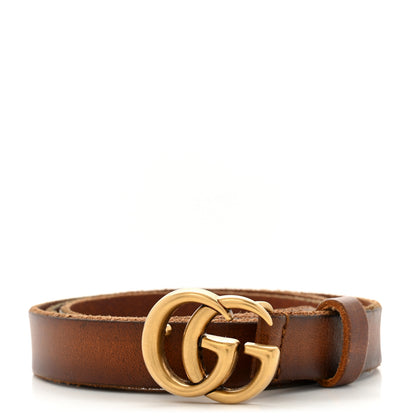 Gucci Faded Calfskin Double G 20mm Belt 80 32 Cuir 1 of 5