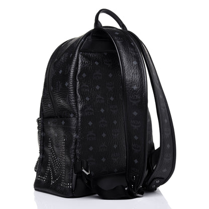 MCM Visetos Studded Medium Stark Gunta Backpack Black 2 of 15