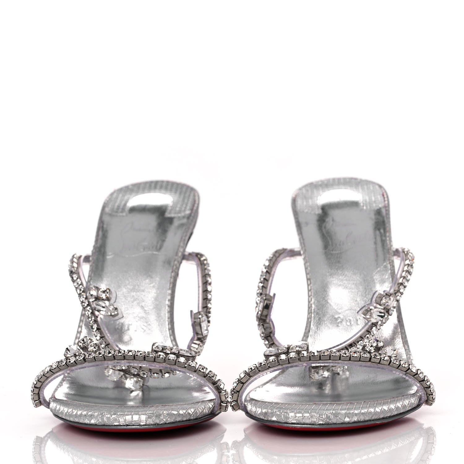 Christian Louboutin PVC Crystal Just Queen 100 Sandals 37 Crystal 2 of 8