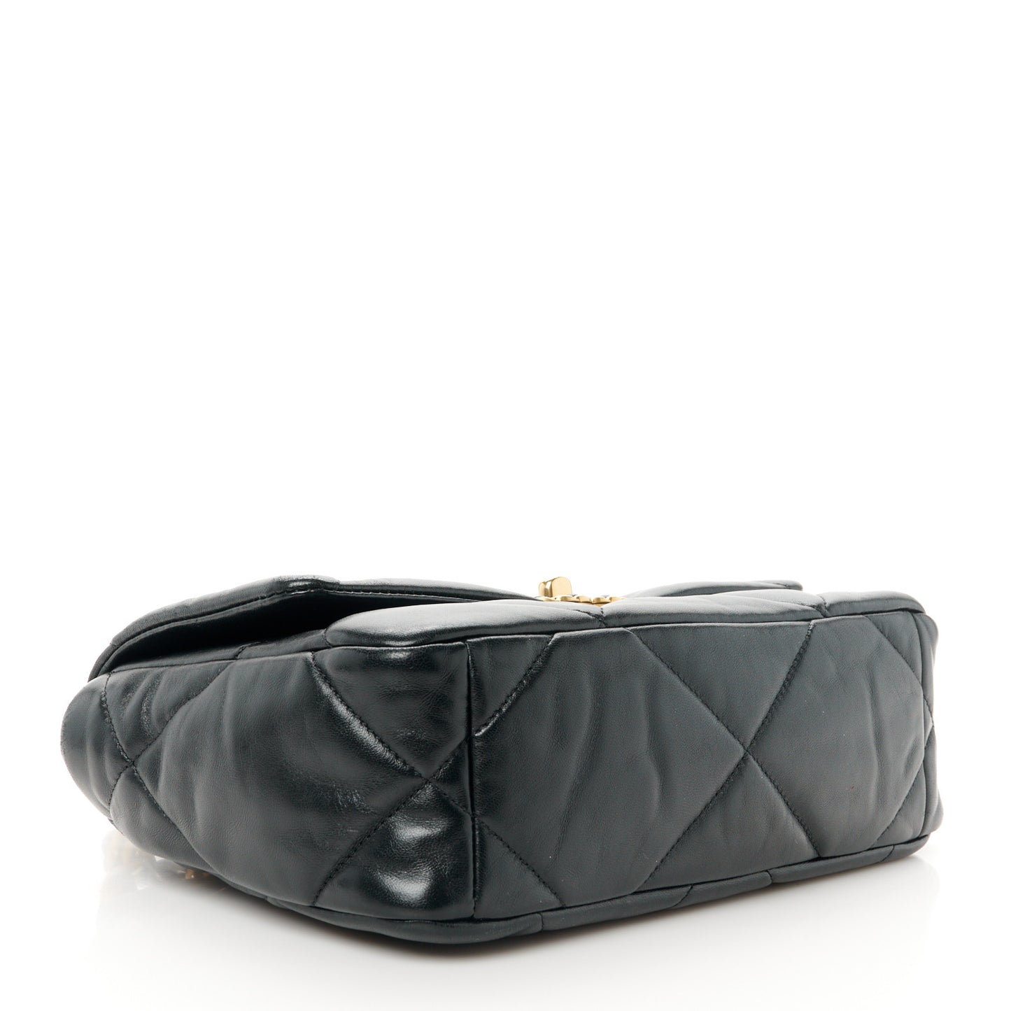 Lambskin Quilted Medium Chanel 19 Flap Black