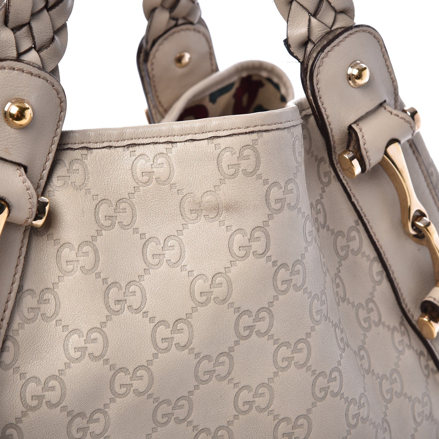 Gucci Guccissima Medium Pelham Shoulder Bag Off White 13 of 16