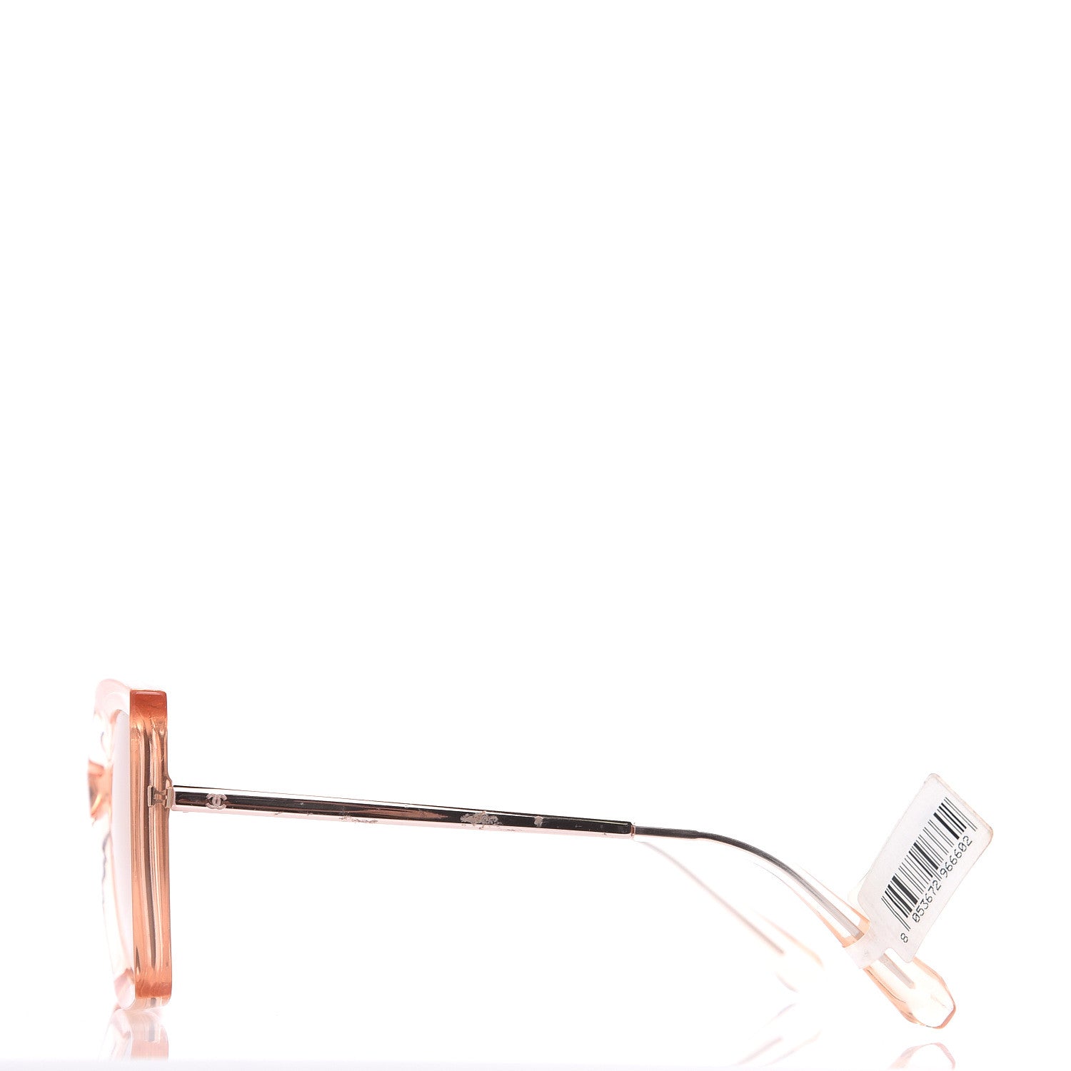 Chanel 18K Pink Gold Mirror Square Sunglasses 6051 Pink 2 of 7