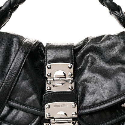 Miu Miu Nappa Matelasse Coffer Hobo Black 7 of 10