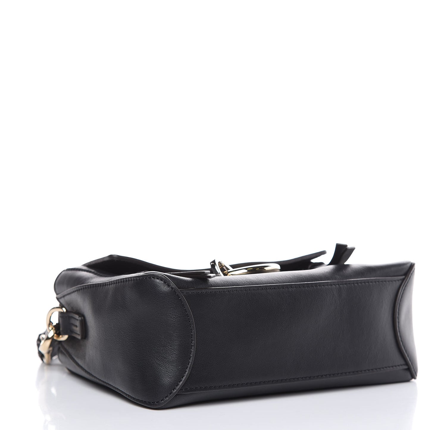 Calfskin Mini Faye Day Shoulder Bag Black