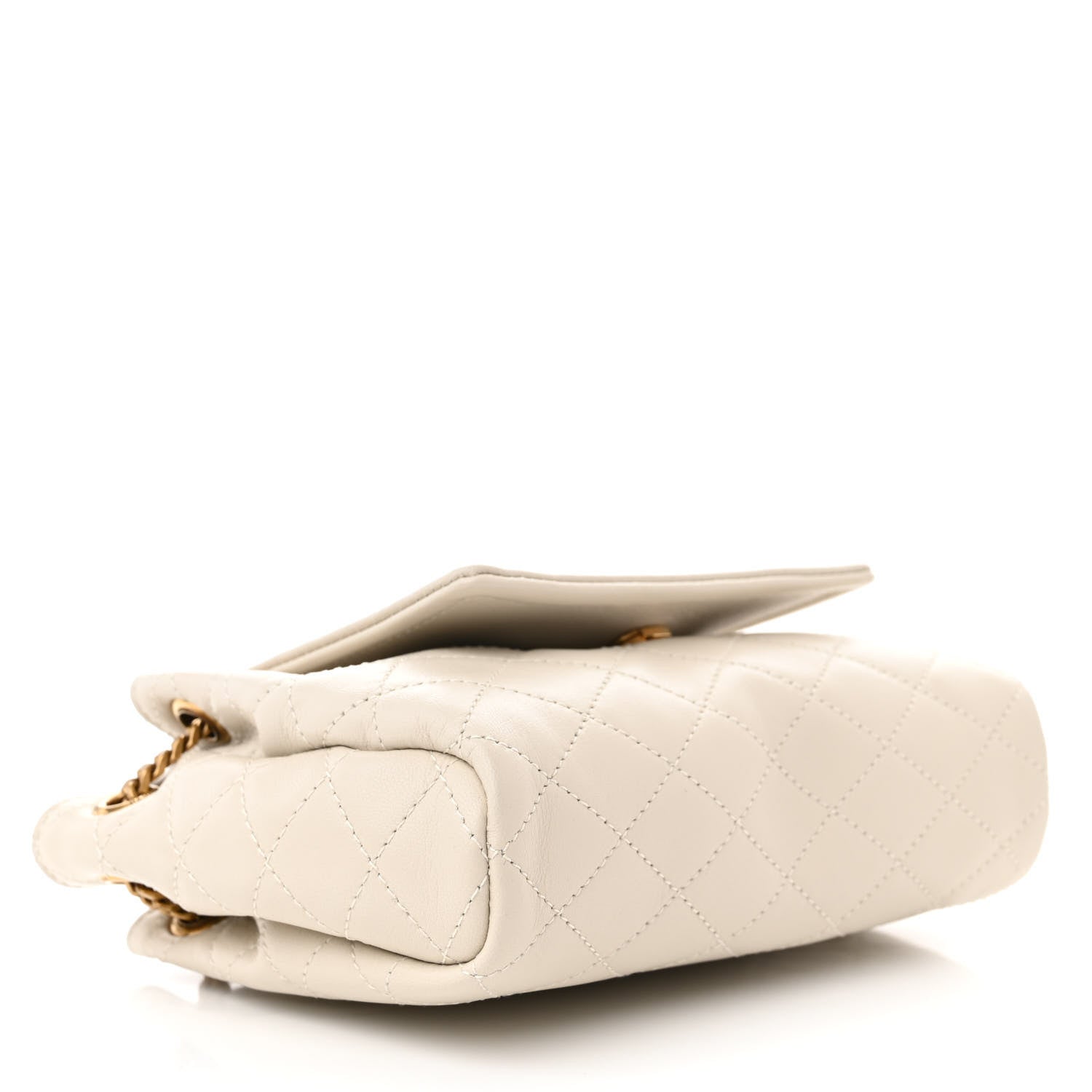 Saint Laurent Lambskin Quilted Monogram Mini Nolita Blanc Vintage 4 of 11