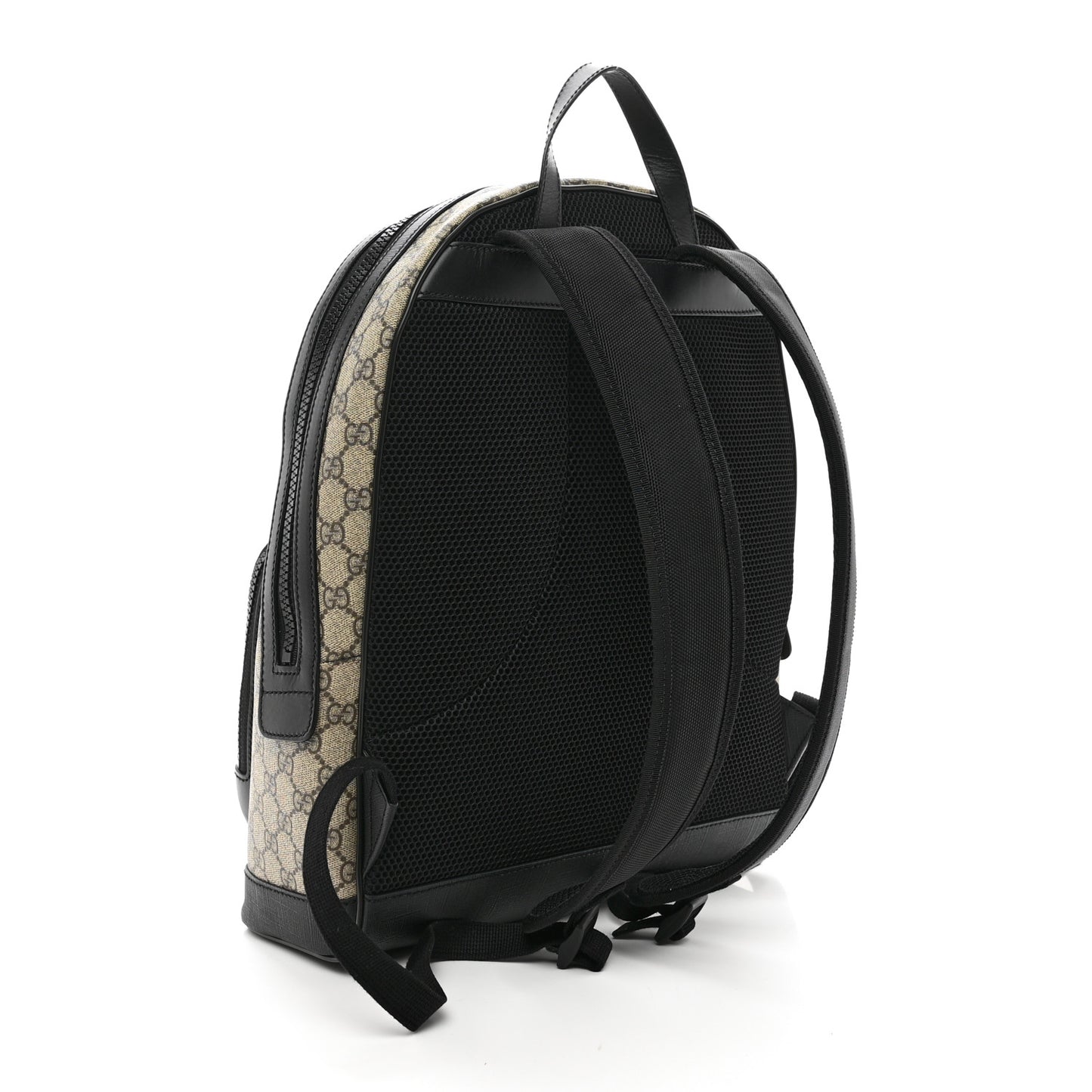 GG Supreme Monogram Medium Backpack Black