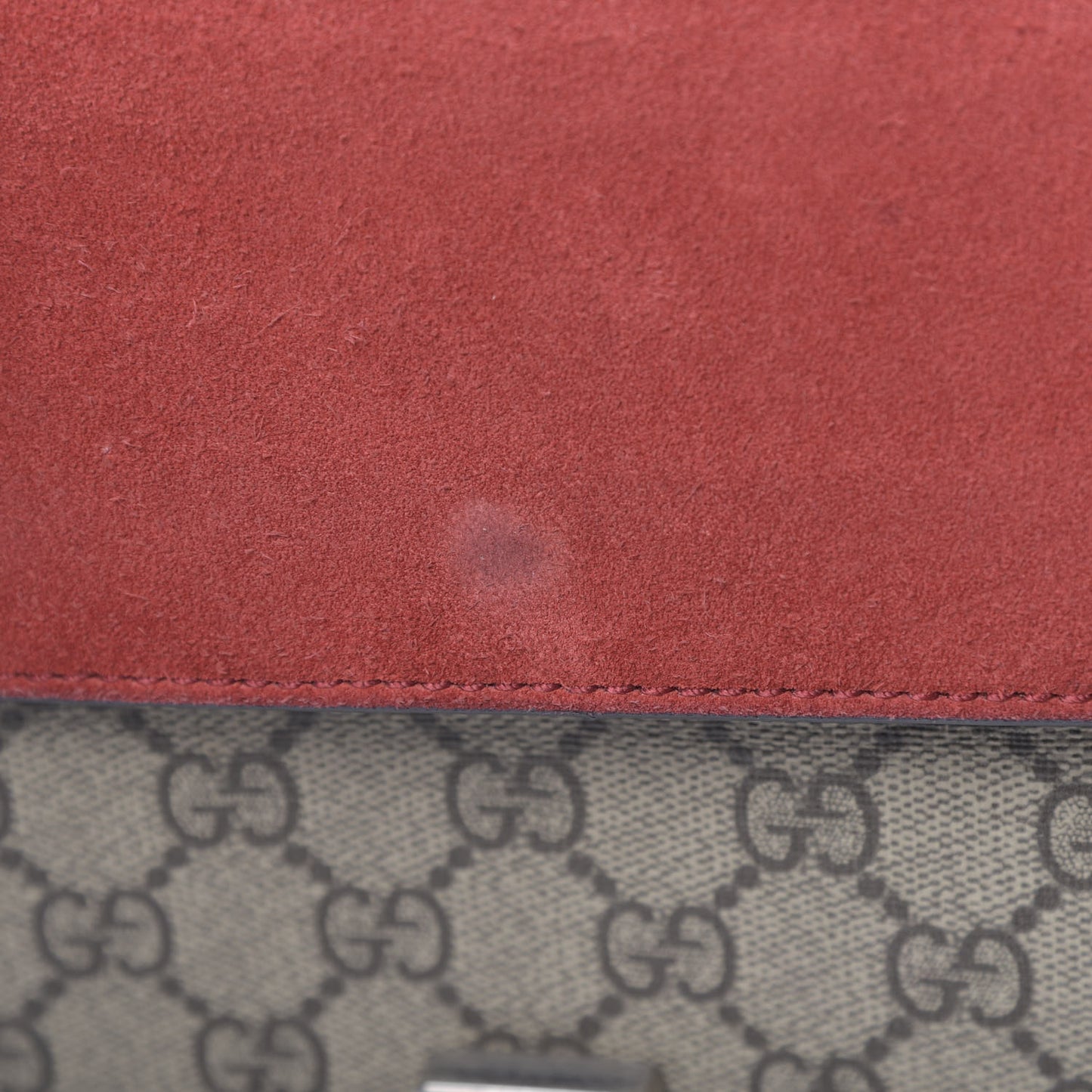 GG Supreme Monogram Small Dionysus Shoulder Bag Red