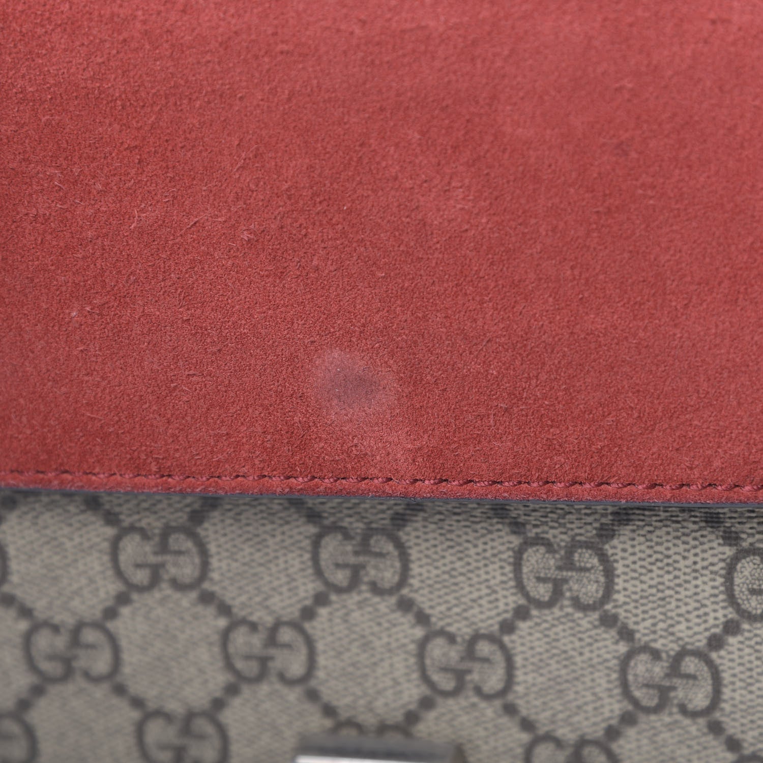 Gucci GG Supreme Monogram Small Dionysus Shoulder Bag Red 12 of 13