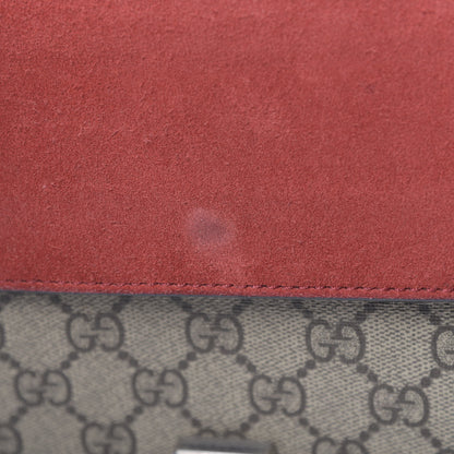 Gucci GG Supreme Monogram Small Dionysus Shoulder Bag Red 12 of 13