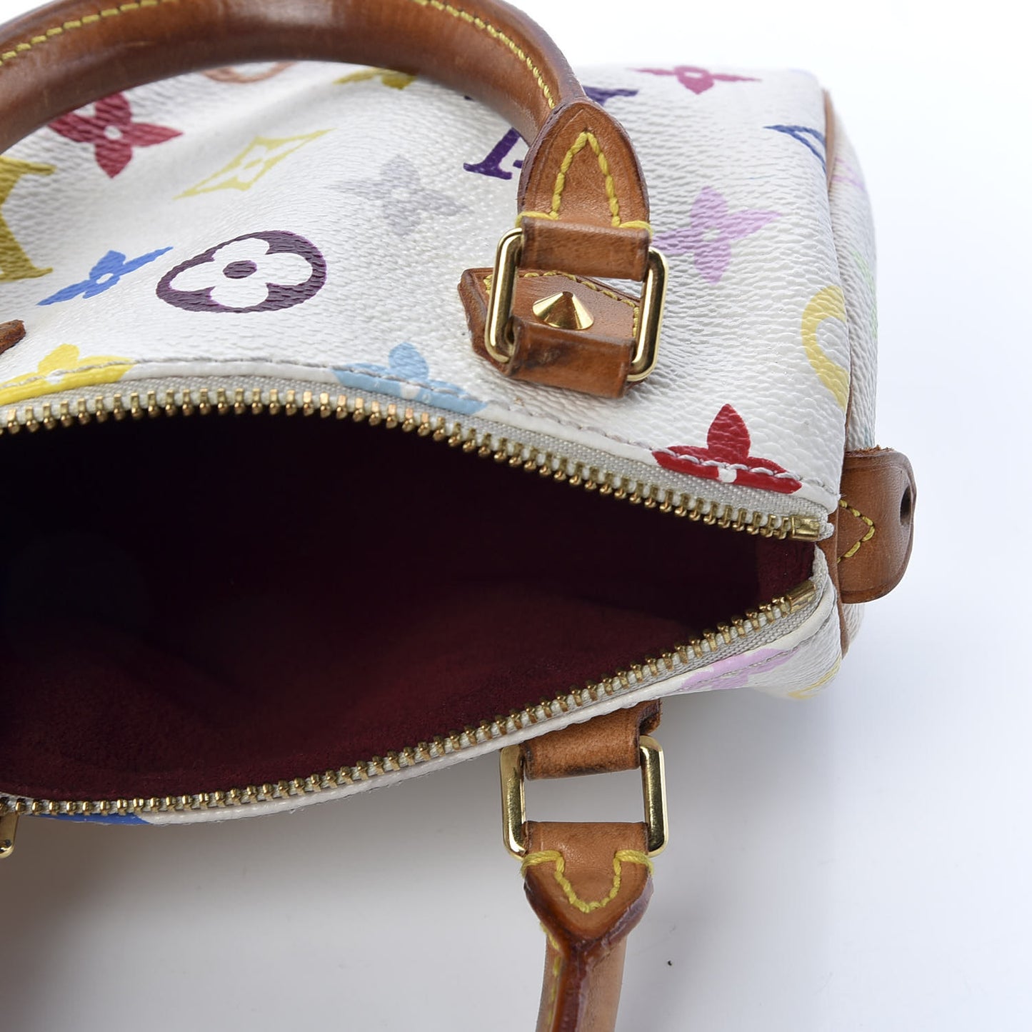 Monogram Multicolor Mini Sac HL Speedy White