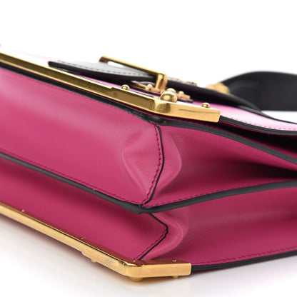 Prada City Calf Saffiano Cahier Bag Fuxia Black 8 of 8