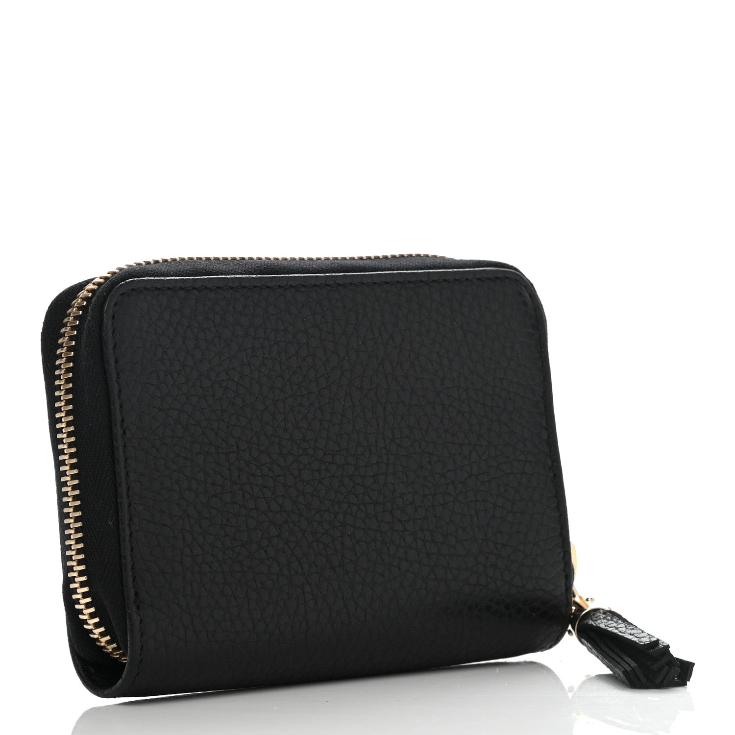 Gucci Pebbled Calfskin Small Soho Zip Around Wallet Black 3 of 7
