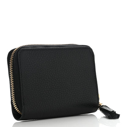 Gucci Pebbled Calfskin Small Soho Zip Around Wallet Black 3 of 7